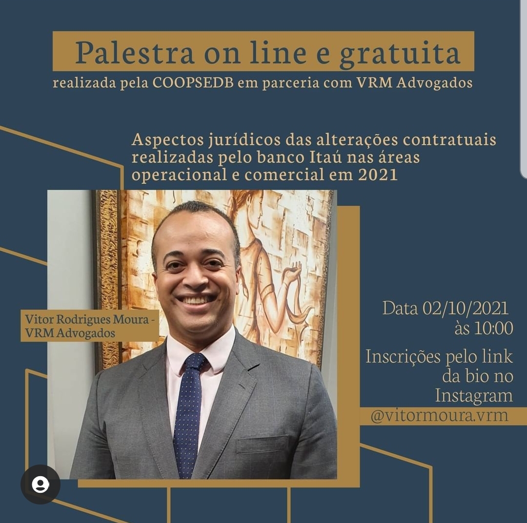 VRM Advogados - Palestra on line e gratuita